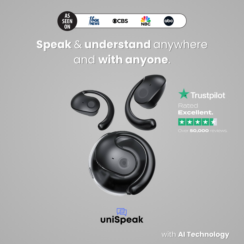 uniSpeak™ - Translate Earbuds 3-in-1