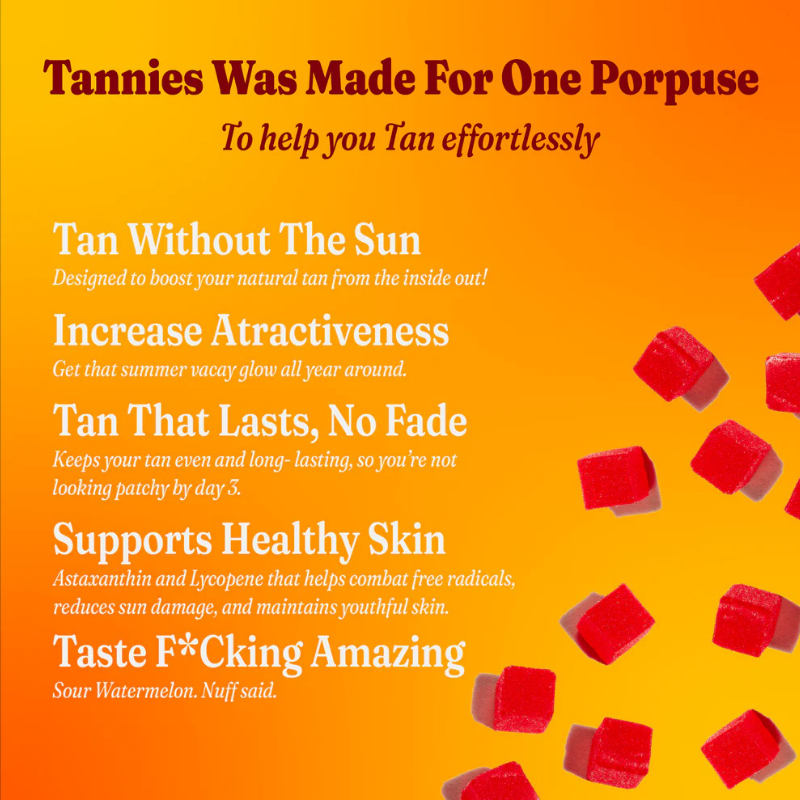 Daily Tanning Gummies - You can taste your tan!